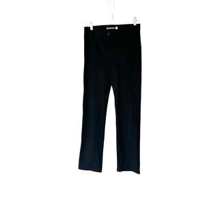 Betabrand Black Basic Stretch Classic Dress Pant Yoga Straight Leg Pant Medium